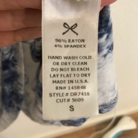 Tye Dye Tunic / Mini Dress in Indigo - Picture 3 of 4